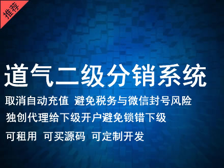 新疆道气二级分销系统 分销系统租用 微商分销系统 直销系统